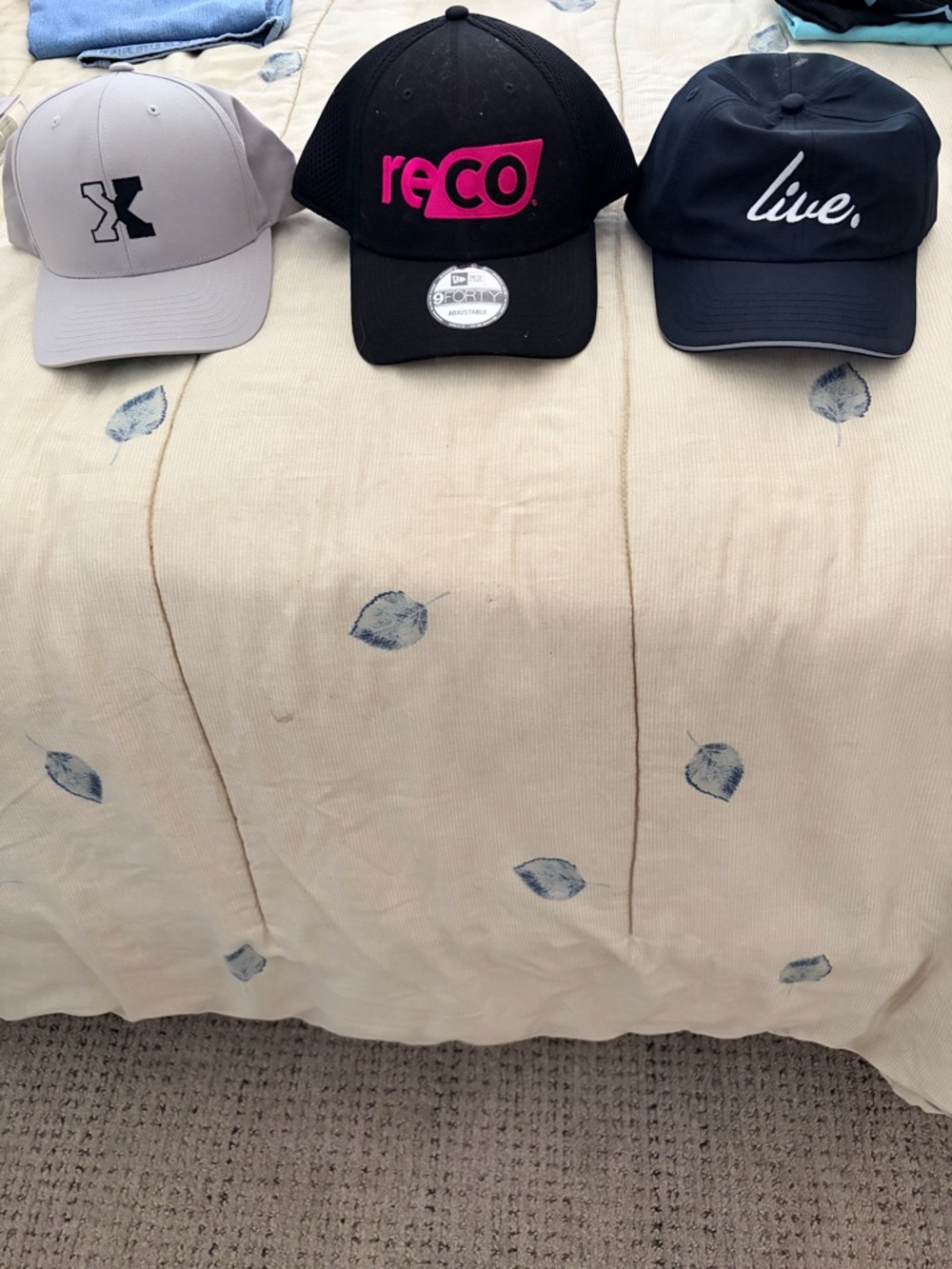 Set of THREE (3) Baseball Caps NEVER WORN